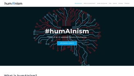 Website presenting the #humAInism project